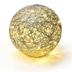 LED Kugel Ball Flechtoptik NICHT ERFORDERLICH In Silber 13 LED Kugel Ball Flechtoptik NICHT ERFORDERLICH In Silber -Heimdekoration amare led kugel ball flechtoptik nicht erforderlich in silber 2