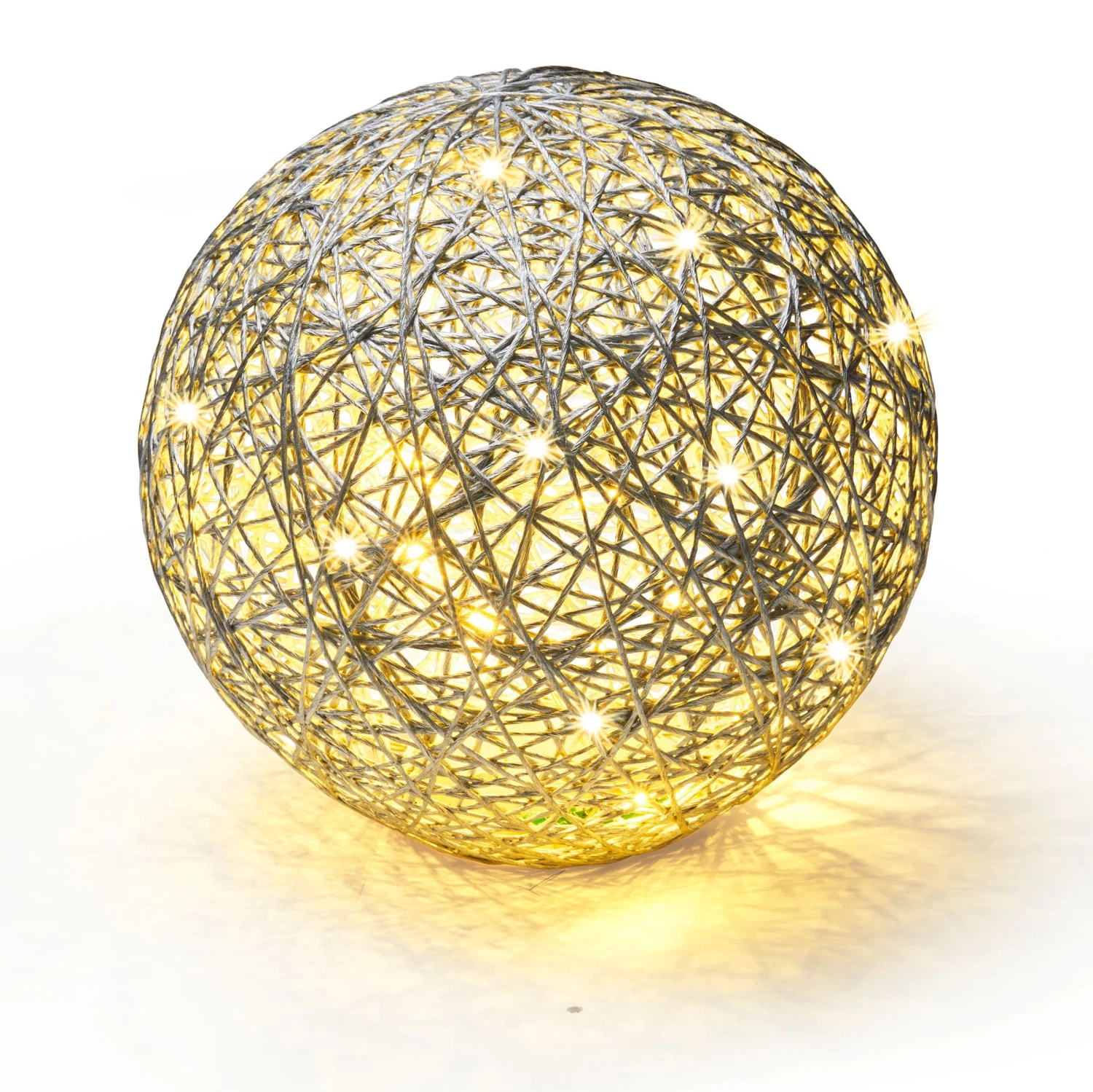 LED Kugel Ball Flechtoptik NICHT ERFORDERLICH In Silber 5 LED Kugel Ball Flechtoptik NICHT ERFORDERLICH In Silber – Bild 3