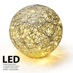 LED Kugel Ball Flechtoptik NICHT ERFORDERLICH In Silber 14 LED Kugel Ball Flechtoptik NICHT ERFORDERLICH In Silber -Heimdekoration amare led kugel ball flechtoptik nicht erforderlich in silber 3