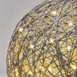 LED Kugel Ball Flechtoptik NICHT ERFORDERLICH In Silber 18 LED Kugel Ball Flechtoptik NICHT ERFORDERLICH In Silber -Heimdekoration amare led kugel ball flechtoptik nicht erforderlich in silber 7