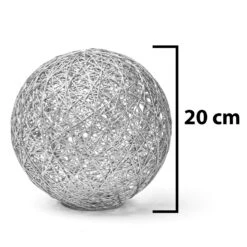 LED Kugel Ball Flechtoptik NICHT ERFORDERLICH In Silber 19 LED Kugel Ball Flechtoptik NICHT ERFORDERLICH In Silber -Heimdekoration amare led kugel ball flechtoptik nicht erforderlich in silber 8