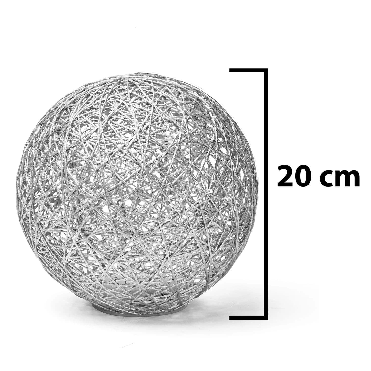 LED Kugel Ball Flechtoptik NICHT ERFORDERLICH In Silber 11 LED Kugel Ball Flechtoptik NICHT ERFORDERLICH In Silber – Bild 9