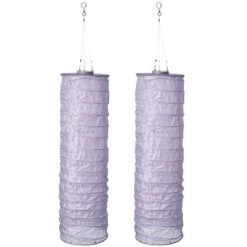 LED Lampion 2er-Set Solar Lampenschlauch SOLARBETRIEBEN In Lila