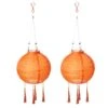 LED Lampion 2er-Set Solar Quaste Lampenkette SOLARBETRIEBEN In Orange -Heimdekoration amare led lampion 2er set solar quaste lampenkette solarbetrieben in orange