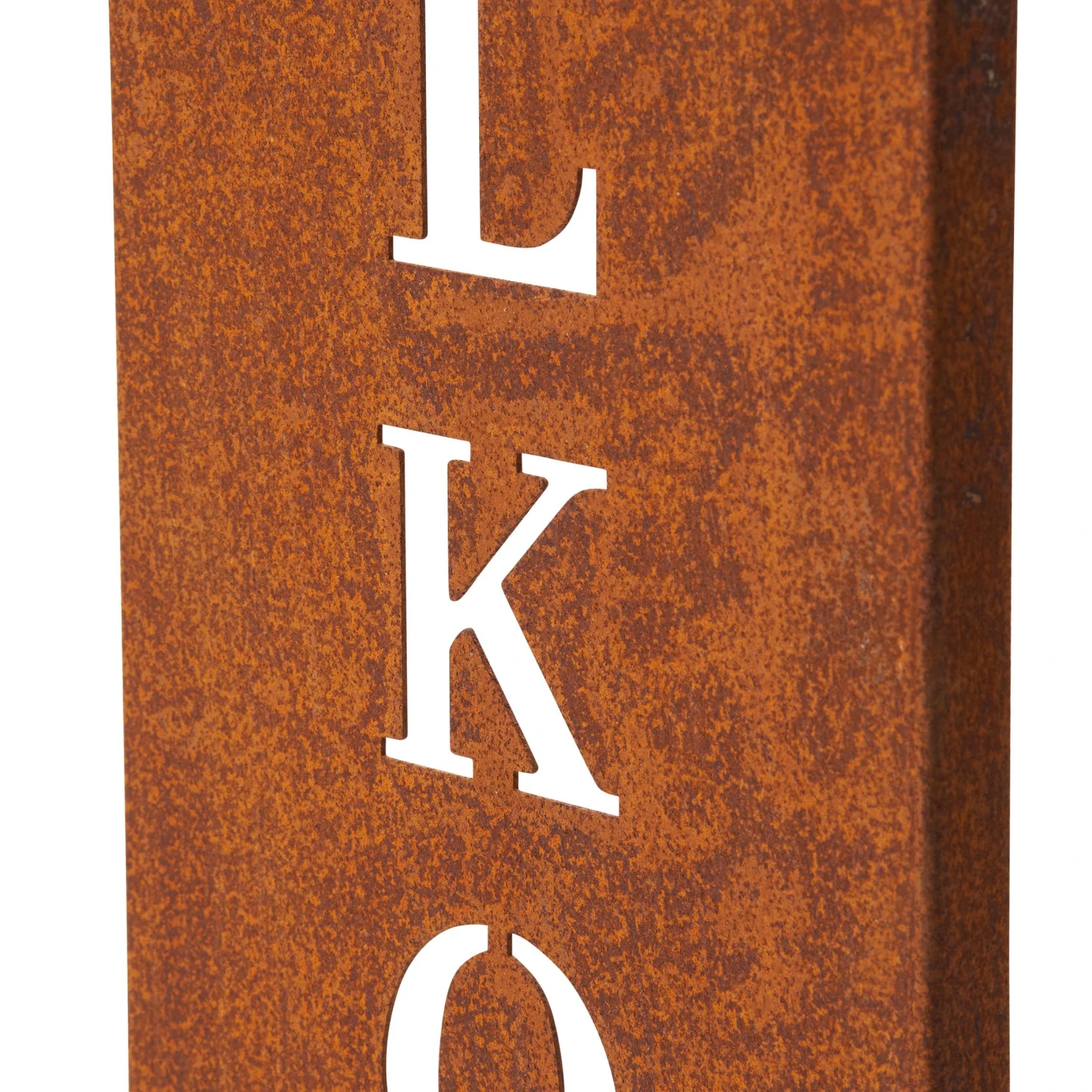 Stahl Standschild Willkommen In Rost 9 Stahl Standschild Willkommen In Rost – Bild 7