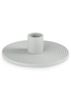 Kerzenhalter In Hellgrau - Ø 3,5 Cm