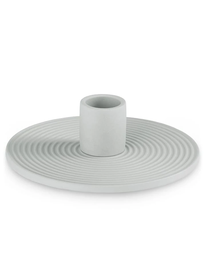 Kerzenhalter In Hellgrau - Ø 3,5 Cm 3 Kerzenhalter In Hellgrau - Ø 3,5 Cm