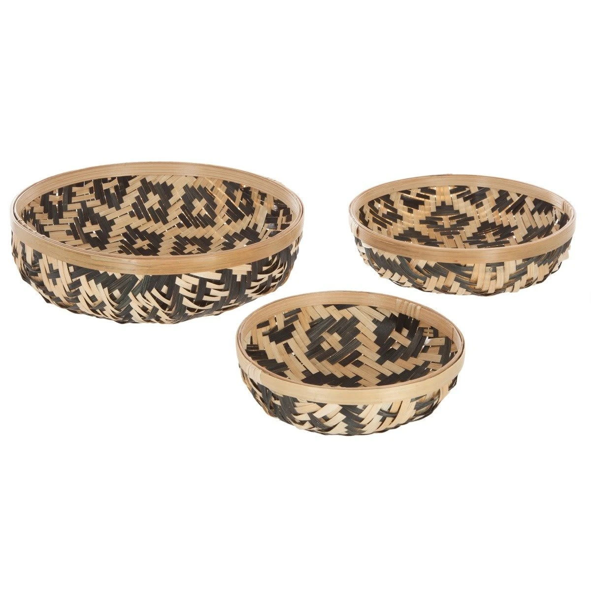 Schüssel-Set In Braun 3 Schüssel-Set In Braun