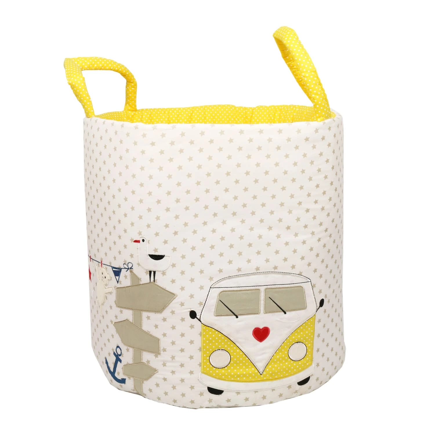 XXL Tonne "STRANDHAUS & Co." In Maritim - (L) 40 X (B) 45cm 3 XXL Tonne "STRANDHAUS & Co." In Maritim - (L) 40 X (B) 45cm