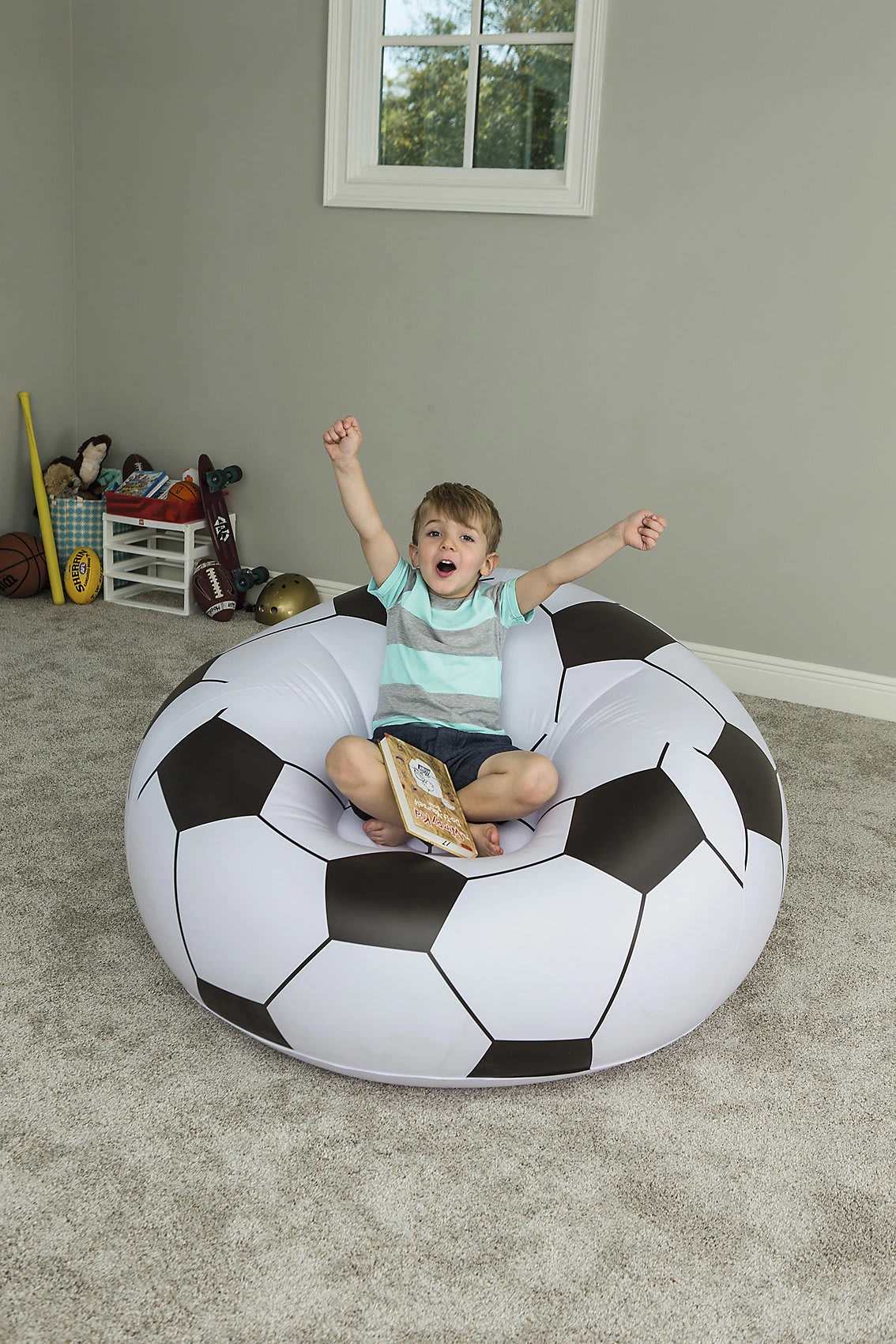 Bestway Aufblasbarer Fußballsessel 5 Bestway Aufblasbarer Fußballsessel – Bild 3