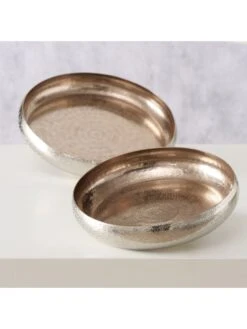 2er-Set: Dekoschalen "Laccia" In Silber -Heimdekoration boltze 2er set dekoschalen laccia in silber 5