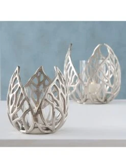 2er-Set: Windlichter "Sumati" In Silber 11 2er-Set: Windlichter "Sumati" In Silber -Heimdekoration boltze 2er set windlichter sumati in silber 4