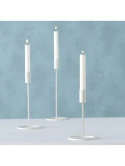 3er-Set: Kerzenständer "Fio" In Weiß -Heimdekoration boltze 3er set kerzenstander fio in weiss 3