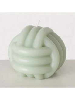 3er-Set: Stumpenkerzen "Knot" In Rosa/ Mint - 3x 170 G -Heimdekoration boltze 3er set stumpenkerzen knot in rosa mint 3x 170 g 2