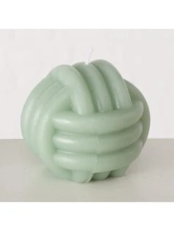 3er-Set: Stumpenkerzen "Knot" In Rosa/ Mint - 3x 170 G -Heimdekoration boltze 3er set stumpenkerzen knot in rosa mint 3x 170 g 3