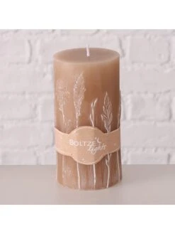 3er-Set: Stumpenkerzen "Kornelia" In Orange - 3x 412 G -Heimdekoration boltze 3er set stumpenkerzen kornelia in orange 3x 412 g 2