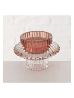 3er-Set: Teelichthalter "Phyllis" In Rot - (H)6 Cm -Heimdekoration boltze 3er set teelichthalter phyllis in rot h 6 cm 3