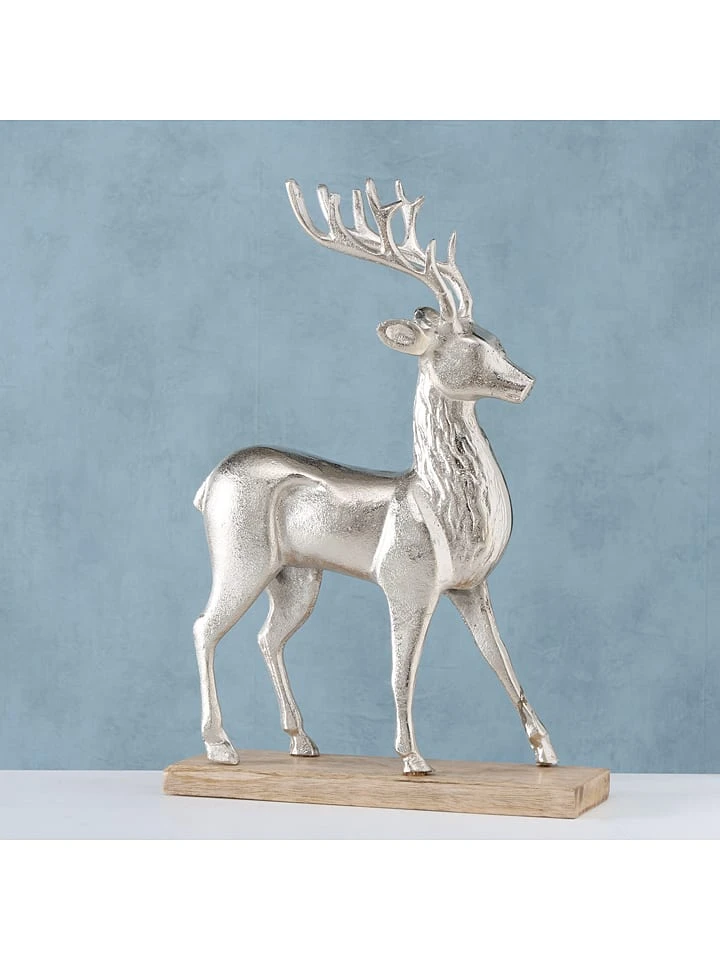 Dekofigur "Norian" In Silber - (B)30 X (H)44 X (T)10 Cm 4 Dekofigur "Norian" In Silber - (B)30 X (H)44 X (T)10 Cm – Bild 2