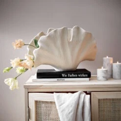 Heimdekoration 24 Heimdekoration -Heimdekoration butlers deko objekt blatt hohe 21cm ginkgo in creme 1