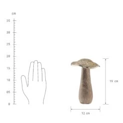 Deko-Pilz Höhe 19cm HARVEST SPLENDOR In Gold 8 Deko-Pilz Höhe 19cm HARVEST SPLENDOR In Gold -Heimdekoration butlers deko pilz hohe 19cm harvest splendor in gold 2