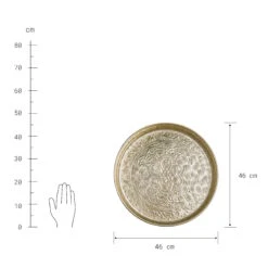 Deko Tablett Ø46cm ORIENTAL LOUNGE In Gold 9 Deko Tablett Ø46cm ORIENTAL LOUNGE In Gold -Heimdekoration butlers deko tablett o46cm oriental lounge in gold 2