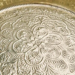 Deko Tablett Ø46cm ORIENTAL LOUNGE In Gold 11 Deko Tablett Ø46cm ORIENTAL LOUNGE In Gold -Heimdekoration butlers deko tablett o46cm oriental lounge in gold 4