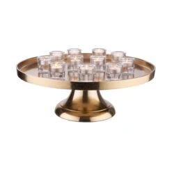 Deko-Teller Mit Fuß Ø50cm BANQUET In Gold 11 Deko-Teller Mit Fuß Ø50cm BANQUET In Gold -Heimdekoration butlers deko teller mit fuss o50cm banquet in gold 4