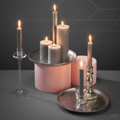 Deko-Teller Ø34cm BANQUET In Silber -Heimdekoration butlers deko teller o34cm banquet in silber 3