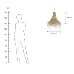 Lampenschirm Höhe 40cm BOMAS In Natur 14 Lampenschirm Höhe 40cm BOMAS In Natur -Heimdekoration butlers lampenschirm hohe 40cm bomas in natur 2
