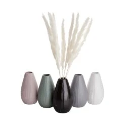 Vase Höhe 16cm RIFFLE In Salbei 9 Vase Höhe 16cm RIFFLE In Salbei -Heimdekoration butlers vase hohe 16cm riffle in salbei 3