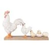 Dekofigur "Evolution Huhn" In Weiß - (B)34 X (H)21 X (T)8 Cm -Heimdekoration clayre and eef dekofigur evolution huhn in weiss b 34 x h 21 x t 8 cm