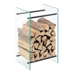 Kaminholzregal Oshawa In Schwarz (B)40cm (H)60cm