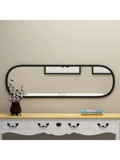 Spiegel "Magnum" In Schwarz - (B)40 X (H)120 X (T)2,2 Cm -Heimdekoration evila spiegel magnum in schwarz b 40 x h 120 x t 2 2 cm 3