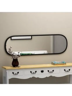 Spiegel "Magnum" In Schwarz - (B)40 X (H)120 X (T)2,2 Cm -Heimdekoration evila spiegel magnum in schwarz b 40 x h 120 x t 2 2 cm 5