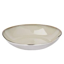 Schale "Antea" In Creme - H. 8 Cm - B. 36 Cm