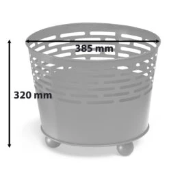 Feuerkorb In Schwarz -Heimdekoration gartenfreude feuerkorb in schwarz 3