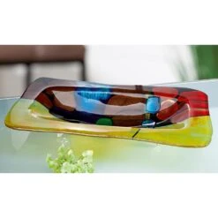 Schale "Murano" In Bunt - H. 7 Cm - B. 50 Cm 5 Schale "Murano" In Bunt - H. 7 Cm - B. 50 Cm -Heimdekoration gilde schale murano in bunt h 7 cm b 50 cm 1