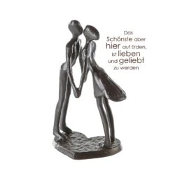 Skulptur "Heartbeat" In Braun - H. 15 Cm - B. 11 Cm
