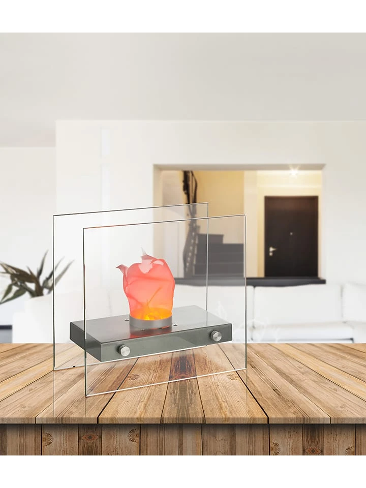LED-Tischkamin In Transparent/ Schwarz - (B)30,5 X (H)28,5 X (T)15 Cm 5 LED-Tischkamin In Transparent/ Schwarz - (B)30,5 X (H)28,5 X (T)15 Cm – Bild 3