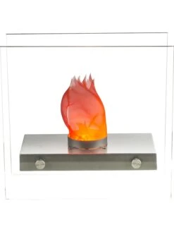 LED-Tischkamin In Transparent/ Schwarz - (B)30,5 X (H)28,5 X (T)15 Cm