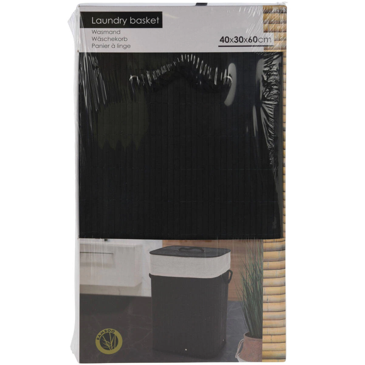 Wäschekorb In Schwarz 4 Wäschekorb In Schwarz – Bild 2