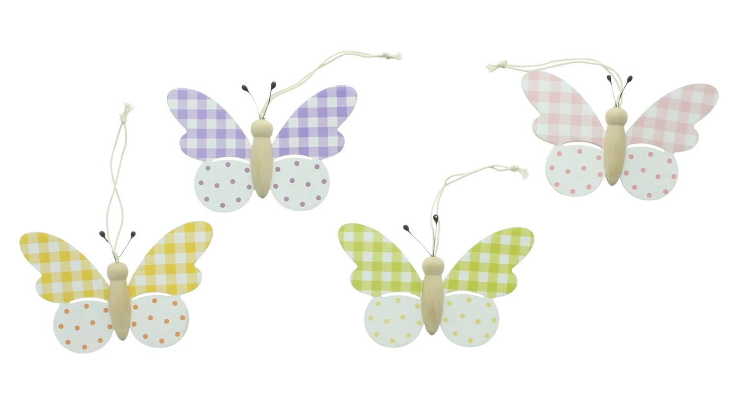 Hänger "Karo" 11x7cm In Bunt 3 Hänger "Karo" 11x7cm In Bunt