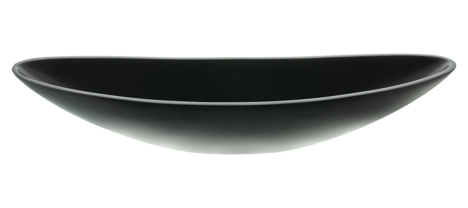 Schalen "Modern" 63x12x14cm In Schwarz 3 Schalen "Modern" 63x12x14cm In Schwarz