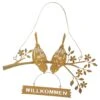 Spar-Set 2x Hänger "Willkommensgruß", 26 X 17 Cm In Braun -Heimdekoration homeliving spar set 2x hanger willkommensgruss 26 x 17 cm in braun