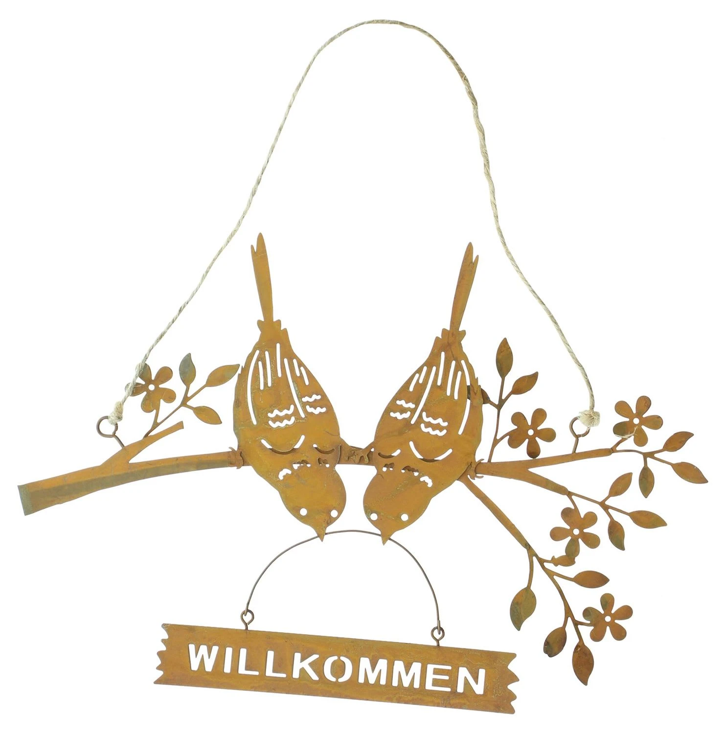 Spar-Set 2x Hänger "Willkommensgruß", 26 X 17 Cm In Braun 3 Spar-Set 2x Hänger "Willkommensgruß", 26 X 17 Cm In Braun