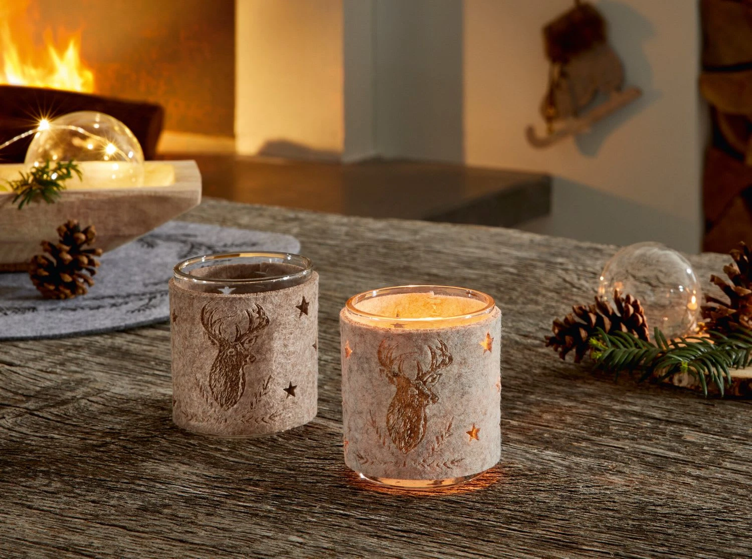 Spar-Set 2x Teelichthalter "Hirsch", Ø 7 X 8 Cm, Ohne Kerzen In Braun 4 Spar-Set 2x Teelichthalter "Hirsch", Ø 7 X 8 Cm, Ohne Kerzen In Braun – Bild 2