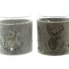 Spar-Set 2x Teelichthalter "Hirsch", Ø 7 X 8 Cm, Ohne Kerzen In Braun -Heimdekoration homeliving spar set 2x teelichthalter hirsch o 7 x 8 cm ohne kerzen in braun