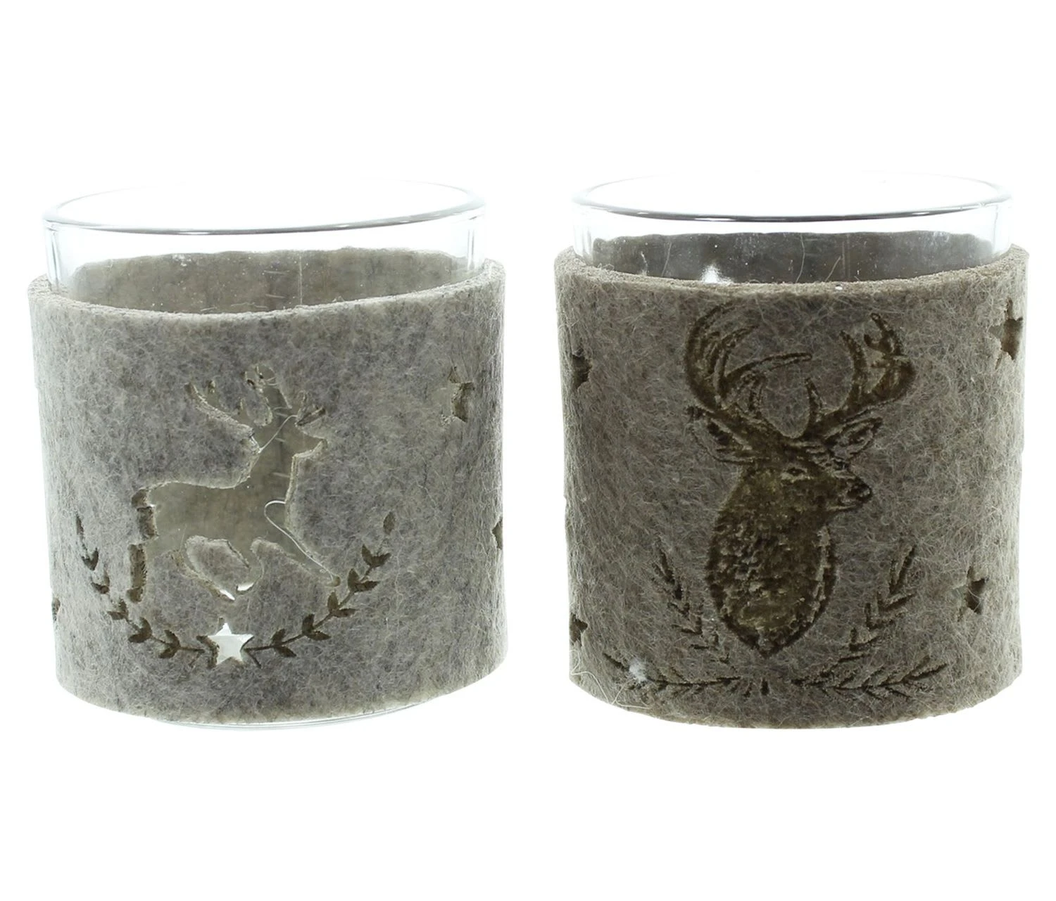 Spar-Set 2x Teelichthalter "Hirsch", Ø 7 X 8 Cm, Ohne Kerzen In Braun 3 Spar-Set 2x Teelichthalter "Hirsch", Ø 7 X 8 Cm, Ohne Kerzen In Braun