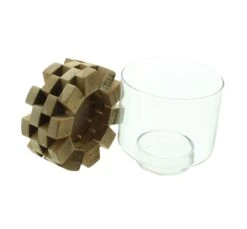 Windlicht "Wood" 140x140x160 In Bunt 9 Windlicht "Wood" 140x140x160 In Bunt -Heimdekoration homeliving windlicht wood 140x140x160 in bunt 3