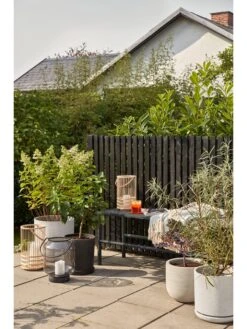 2er-Set: Blumentöpfe "Podium" In Anthrazit -Heimdekoration hubsch 2er set blumentopfe podium in anthrazit 3